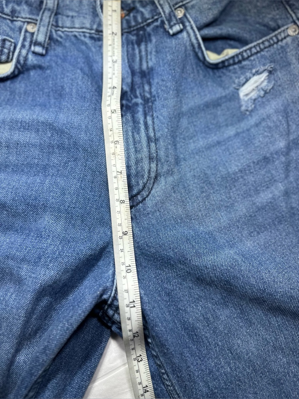 Rag and Bone Shannon High Waist Relaxed Straight leg jeans color Polk size 25 - Picture 6 of 10
